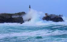 La tempête Zeus touche l'île d'Ouessant le 6 mars 2017 La tempête Zeus touche l'île d'Ouessant le 6 mars 2017